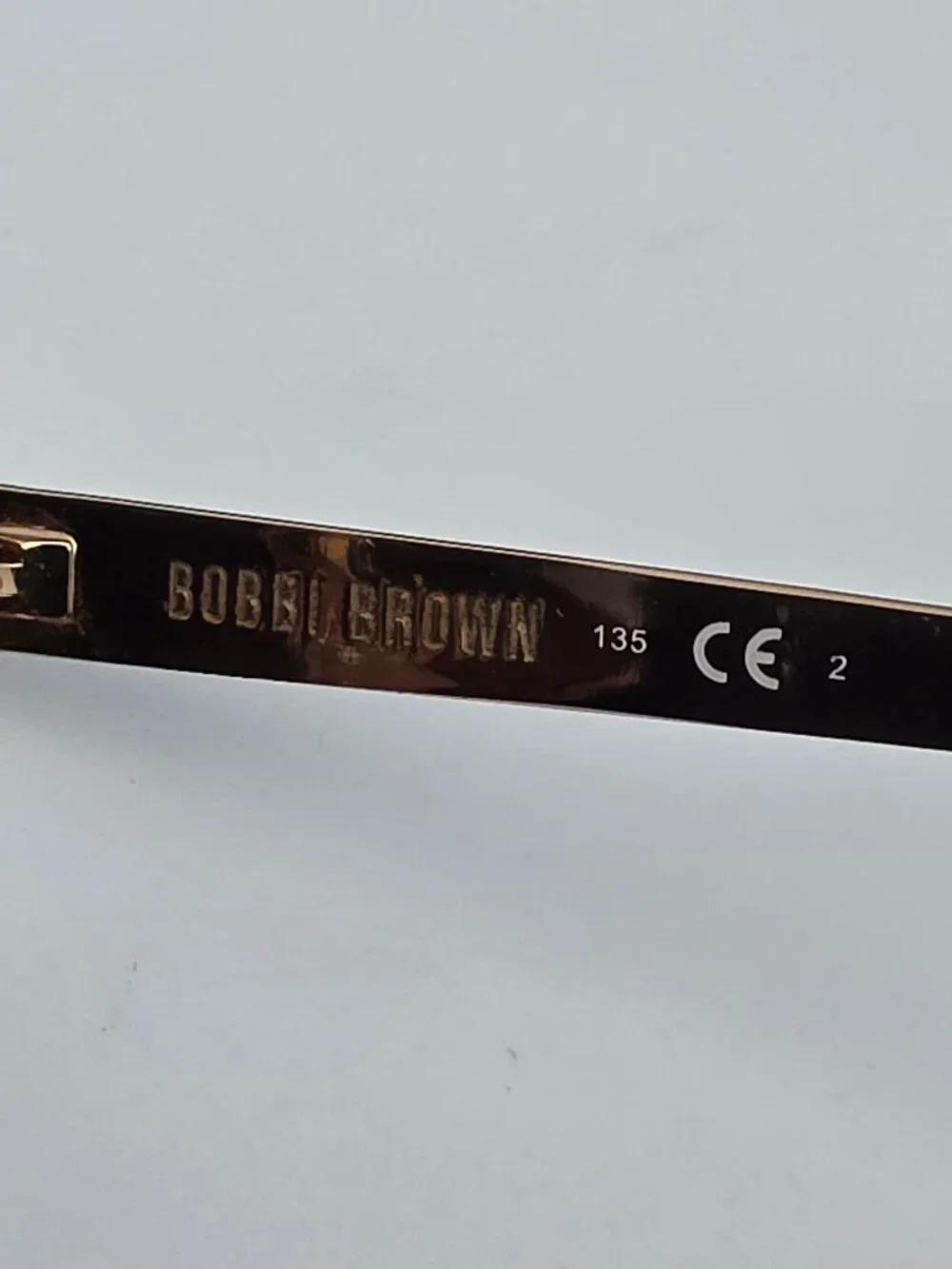 Bobbi Brown The Ruby 006 Black Gold Frame Grey Gradient Lens Cat Eye Sunglasses